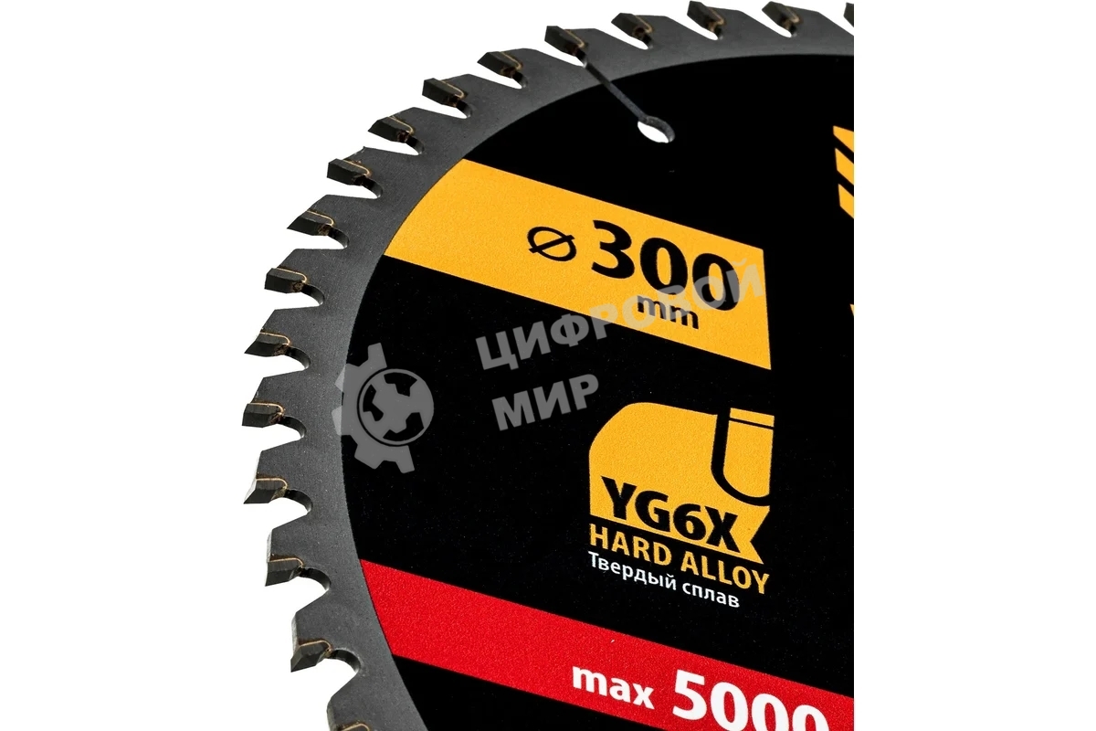 Пильный диск по дереву Denzel ф300 х 30 мм, 60 зубьев 733657