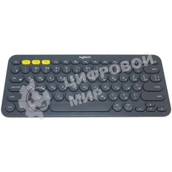 Клавиатура беспроводная Logitech K380 (920-007590) темно-серый (неоригинальная гравировка)