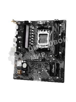 Материнская плата ASRock B650M-H/M.2+ WiFi, AM5, AMD B650, 2xDDR5, 4xSATA, 2xM.2, 1xPCIe 4.0 x16, 2xPCIe 4.0 x1, 1xHDMI, 1xDP, 1x1Gb LAN, Wi-Fi 5, Bluetooth 5.0, 1xUSB-C 5Gbps, 3xUSB-A 5Gbps, 2xUSB-A 2.0, 3x3.5 мм, 7.1, mATX