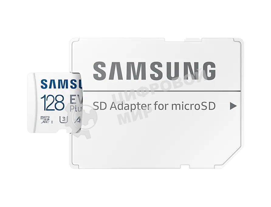 Флеш карта microSDXC 128Gb Samsung EVO Plus Class 10, A2, V30, UHS-I, W 90 МБ/с, R 160 МБ/с, MB-MC128SA/KR адаптер на SD