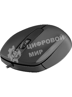 Мышь проводная Defender Alpha MB-507 черный, 1000 dpi, USB, кнопки - 3