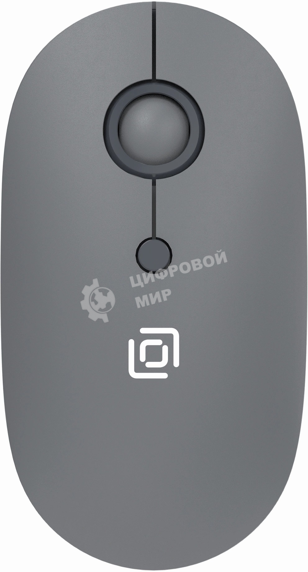 Мышь беспроводная Oklick 408MW графитовый, 1600 dpi, радиоканал, USB, кнопки - 4