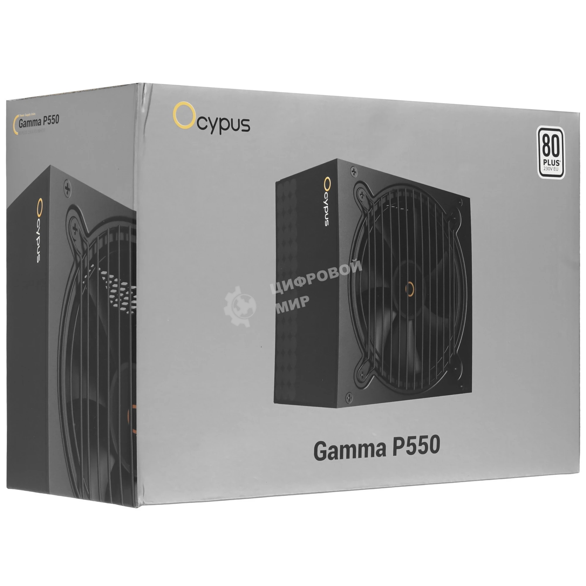 Блок питания Ocypus Gaммa P550 BK (Gaммa-P550-W1HDBK024X-EU), 550Вт, 80 PLUS, 120мм, черный