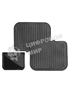 Гриль электрический KITFORT KT-1652 черный/серый, 2100 Вт