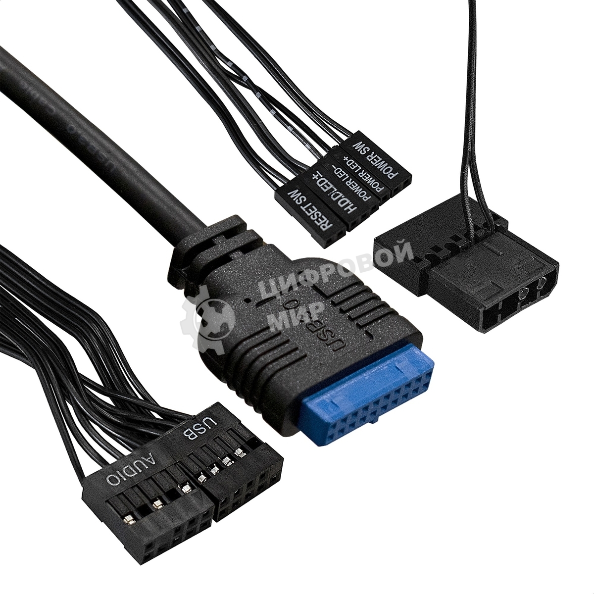 Компьютерный корпус Minitower ExeGate mEVO-7807-NPX500 (mATX, БП 500NPX 12см, 1хUSB+1хUSB 3.0, черный 1x12см с RGb подсветкой)