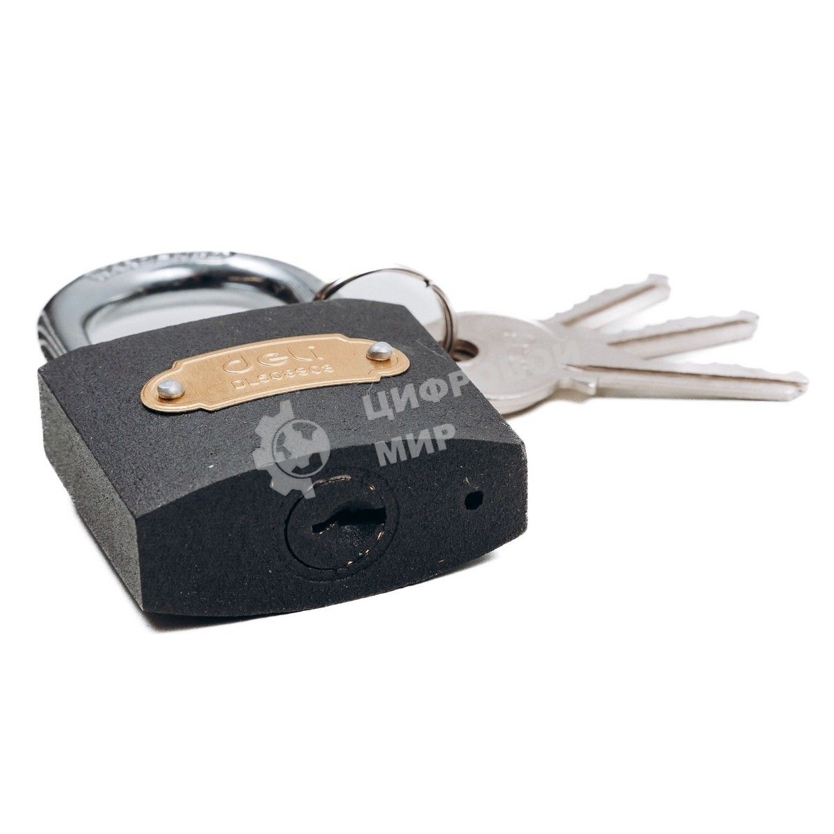 Замок навесной Deli DL508903 стальной, 50мм