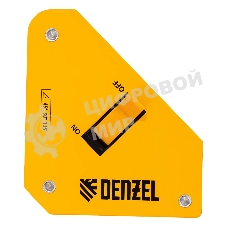 Фиксатор магнитный Denzel отключаемый для сварочных работ усилие 30 LB, 45х90 град.