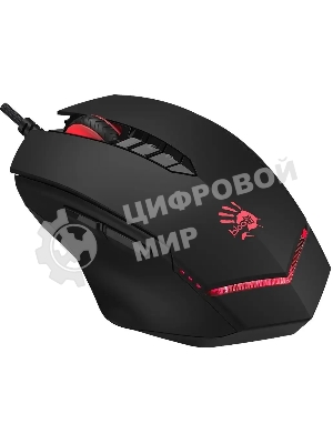 Мышь проводная A4Tech Bloody V8 черный, 3200 dpi, USB, кнопки - 8