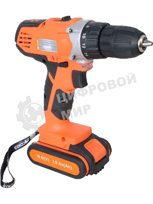 Дрель-шуруповерт СОЮЗ ДШС-18-2К-ПРОМО, 18 В, 2 Ач, 40 Нм, щеточный