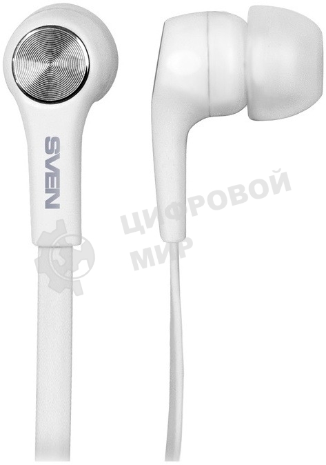 Проводные наушники Sven E-211M белый, внутриканальные, Jack 3.5 мм