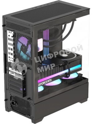 Корпус Formula Crystal Z1 Plus AR V2 Black, Mini-Tower, чёрный, 3 x 120 мм