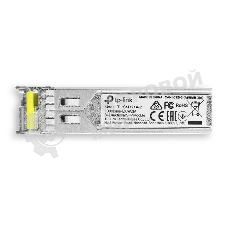 Модуль SFP TP-Link 1000Base-BX WDM Bi-Directional SFP module, TX: 1550 nm and RX: 1310 nm, 1 LC Simplex port, up to 2 km transmission distance in 9/125 μm SMF (Single-Mode Fiber), Supports Digital Diagnostic Monitoring (DDM).