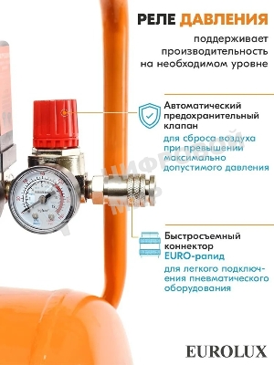 Компрессор Eurolux КМП-1800EU 900/74/3/41
