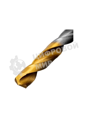 Набор сверл по металлу Denzel 1,5-6,5мм, Р6М5-TiN, Golden Tip, 13 шт