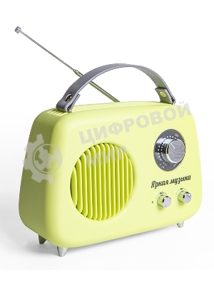 Радиоприемник СИГНАЛ БЗРП Fresh РП-343 зеленый, УКВ 87,5-108МГц, DC5В,акб,BT/USB/AUX 10125