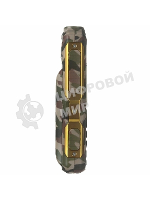 Мобильный телефон BQ 2430 Tank Power камуфляж/золотистый