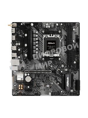 Материнская плата ASRock B650M-H/M.2+ WiFi, AM5, AMD B650, 2xDDR5, 4xSATA, 2xM.2, 1xPCIe 4.0 x16, 2xPCIe 4.0 x1, 1xHDMI, 1xDP, 1x1Gb LAN, Wi-Fi 5, Bluetooth 5.0, 1xUSB-C 5Gbps, 3xUSB-A 5Gbps, 2xUSB-A 2.0, 3x3.5 мм, 7.1, mATX