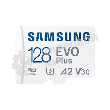 Флеш карта microSDXC 128Gb Samsung EVO Plus Class 10, A2, V30, UHS-I, W 90 МБ/с, R 160 МБ/с, MB-MC128SA/KR адаптер на SD