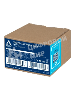 Комплект вентиляторов для корпуса Arctic S4028-6K (5 шт.) черный, 40 мм, 6000 об/мин, 4 pin