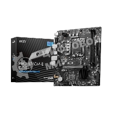Материнская плата MSI PRO B760M-E DDR4, LGA 1700, Intel B760, 2xDDR4, 4xSATA, 1xM.2, 1xPCIe 4.0 x16, 1xPCIe 4.0 x1, 1xHDMI, 1xVGA, 1x1Gb LAN, 2xUSB-A 3.2 Gen 1, 4xUSB-A 2.0, 3x3.5 мм, 7.1, mATX