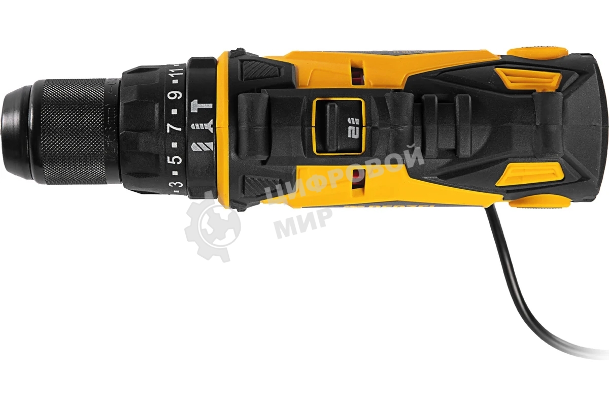 Дрель-шуруповерт сетевая Denzel ISD-300-13, 330Вт, Ударная