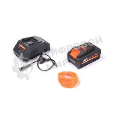 Триммер аккумуляторный PATRIOT TR4024XL, 40B платформа LCT, ширина кош. 30 см, запасная леска, один АКБ (4,0А*ч) и ЗУ