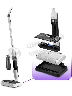 Электрошвабра Kitfort КТ-5224 белый/черный