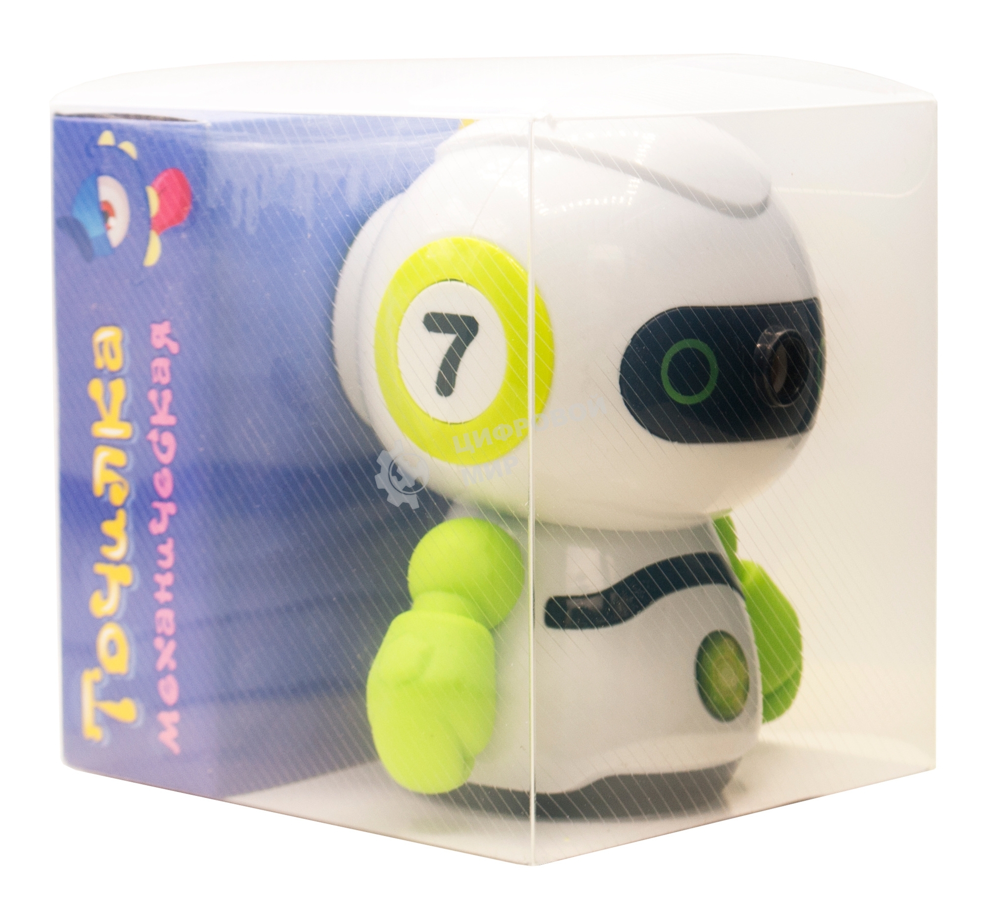 Точилка для карандашей механическая Silwerhof Robot Монстрики, 1 отверстие, пластик