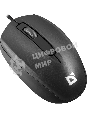Мышь проводная Defender Alpha MB-507 черный, 1000 dpi, USB, кнопки - 3