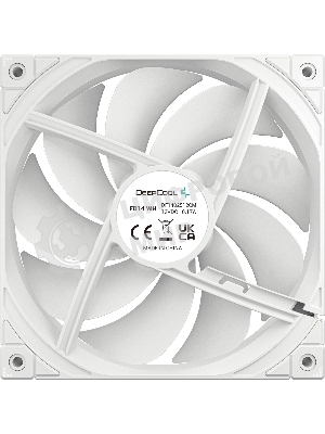 Вентилятор для корпуса DEEPCOOL FD14 белый, 140 мм, 1650 об/мин, 25.6 дБ, 4 pin