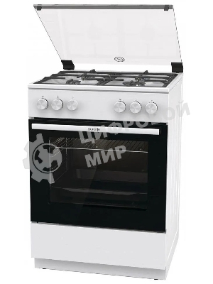 Плита газовая Gorenje GG6A11WF белый, конфорок 4 газовых, духовка 72 л, 60 см x 85 см x 60 см