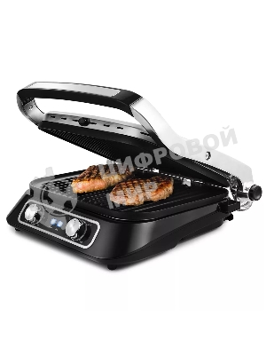 Гриль электрический KITFORT KT-1652 черный/серый, 2100 Вт