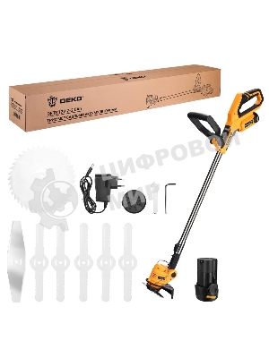 Триммер аккумуляторный Deko DKTR12V, 12 В, 2 Ач