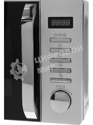 Микроволновая печь Haier HMB-DG208SA серебристый, 20 л, 800 Вт, переключатели - кнопки, поворотный механизм