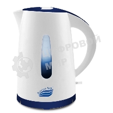 Чайник электрический Великие Реки Томь-1 белый/т.синий
