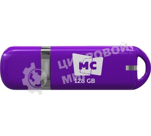 Флешка USB MORE CHOICE МФБ128 Purple (4620202558992), 128GB, USB 3.0, R/W 25/15, фиолетовый