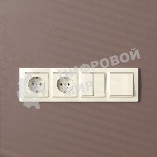 Рамка на 4 поста WERKEL (слоновая кость, basic) W0042003