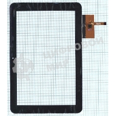 Сенсорное стекло (тачскрин) QSD E-C100013-04, черное