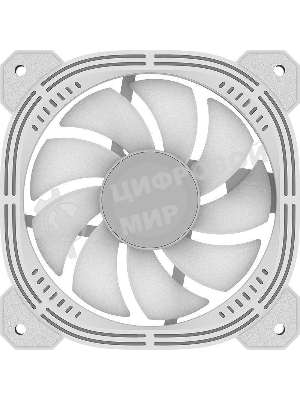 Вентилятор для корпуса Formula Nulight 12WH ARPW Reverse ARGb белый, 120 мм, 1500 об/мин, 25.34 дБ, 4 pin