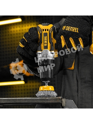 Щетка для дрели Denzel 65 мм, чашка, со шпилькой, нержавеющая витая проволока