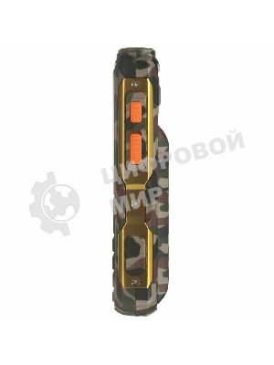 Мобильный телефон BQ 2430 Tank Power камуфляж/золотистый