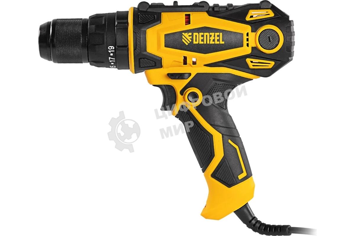 Дрель-шуруповерт сетевая Denzel ISD-300-13, 330Вт, Ударная