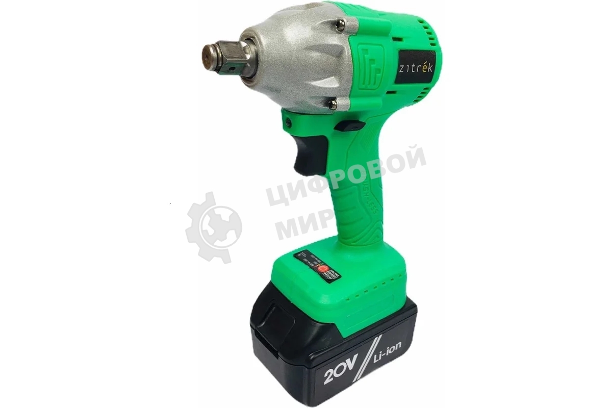 Гайковерт Zitrek Crusher 20-Li аккум. патрон:квад.1/2
