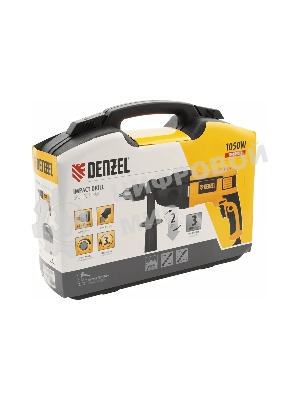 Дрель ударная Denzel ID-1050-2 1050Вт 0-3000/0-1100 об/мин 0-48000/0-17600 уд/мин 2 скор 26312