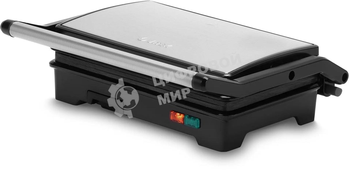 Гриль-пресс электрический Vitek VT-2639 черный/серебристый 750 Вт