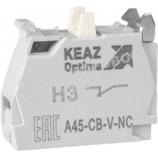 Контактный блок OptiSignal D22 A45-CB-V-NC 1НЗ винтовой зажим ZBE102