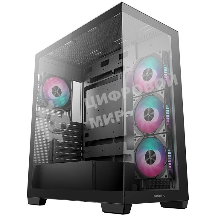 Компьютерный корпус Deepcool CG580 4F черный без БП ATX 6x120мм 3x140мм 2xUSB 3.0 audio bott PSU