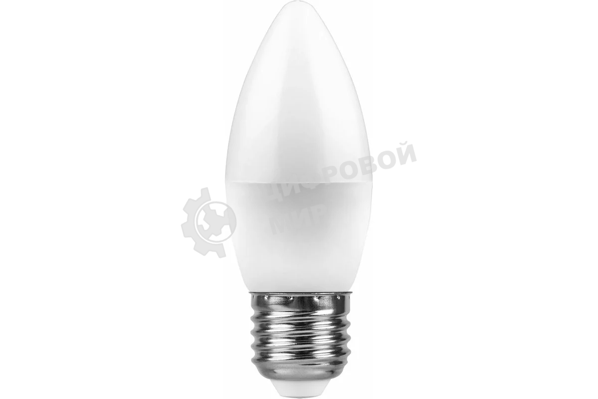 Лампа светодиодная Feron LB-97 7W 230V E27 4000K свеча