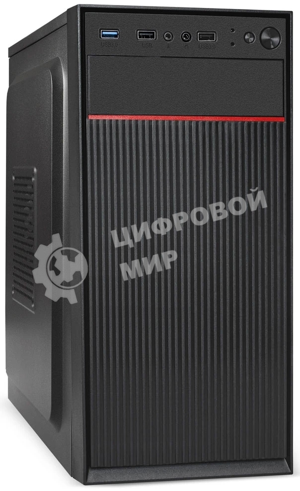 Компьютерный корпус Minitower ExeGate BAA-113U-AA500 (mATX, БП AA500 с вент. 8см, 2хUSB+1хUSB 3.0, аудио, черный)