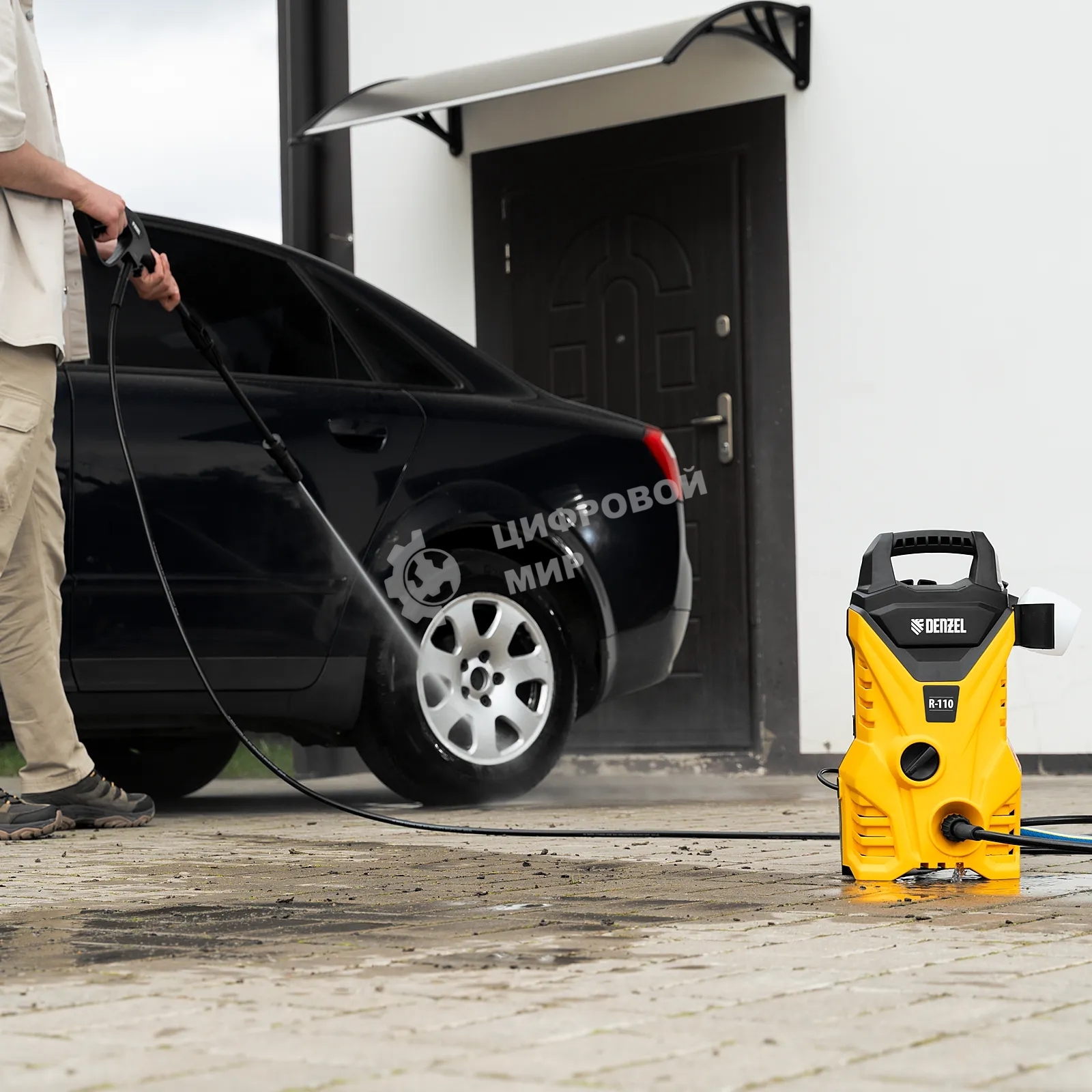 Моечная машина высокого давления Denzel R-110 1500 Вт, 110 бар, 5,7 л/мин, переносная